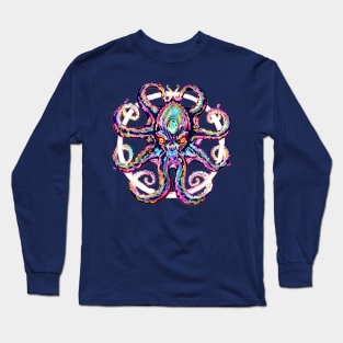 Neon Octopus Long Sleeve T-Shirt